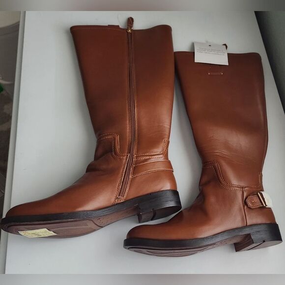 Franco Satro  Knee High Riding Boots Size -Tan Size 6.5 ,7.5 - Picture 2 of 11